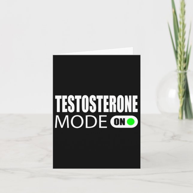 Testosteronläge på kort (Framsida)