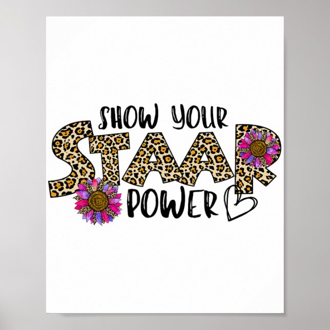 Testprov för testprov av Staar Power Leopard Teach Poster (Framsidan)