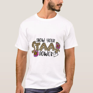 Testprov för testprov av Staar Power Leopard Teach T Shirt