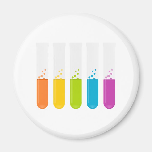 Teströr för kemi-vetenskap magnet (Framsidan)