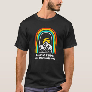 Tests Friends & Marshmallow Camping Camper Hu T Shirt