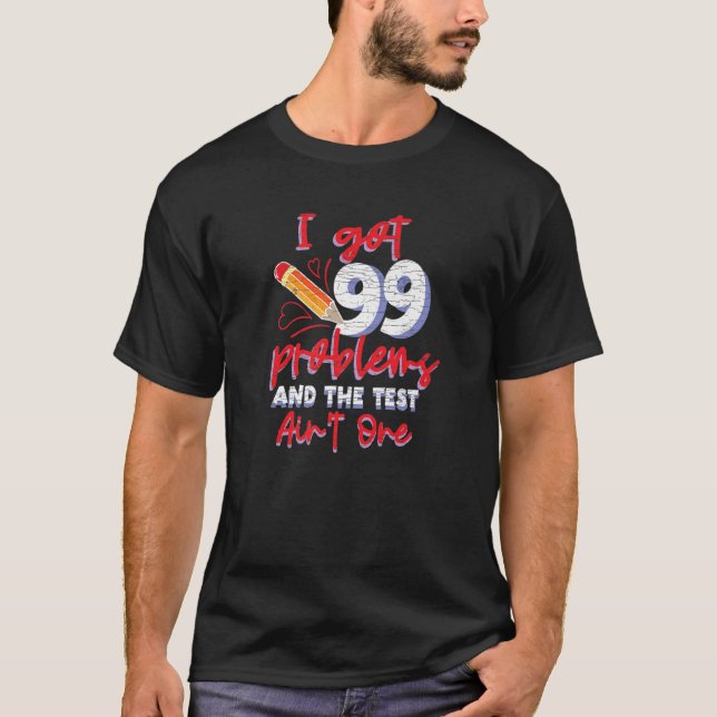 Testtest av Exam Teacher T Shirt (Framsida)