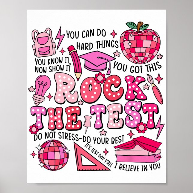 Testtestdagen Stressar inte att du gör din bästa t Poster (Framsidan)