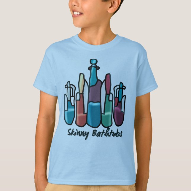 Testtuber: Smala Bathtubs of Science | Funny T Shirt (Framsida)