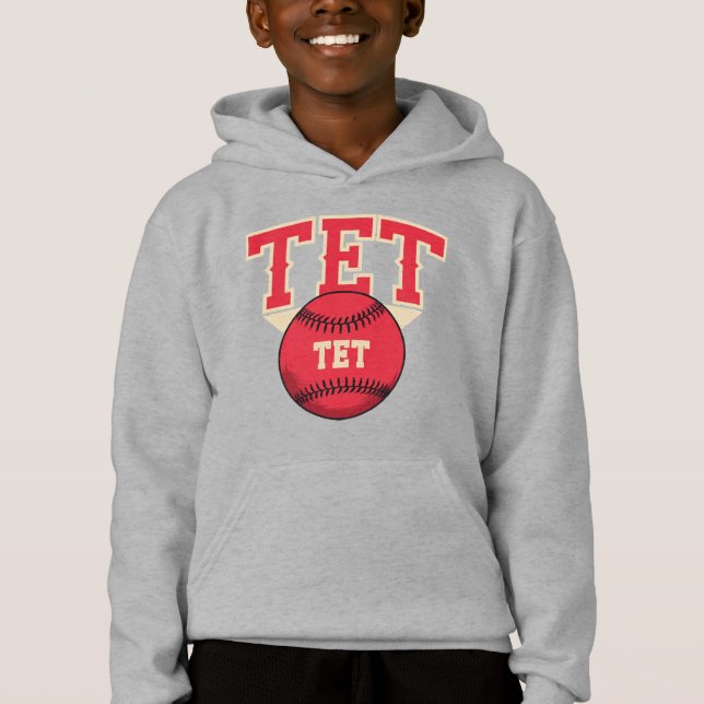 TET Baseball Logotyp T Shirt (Framsida)
