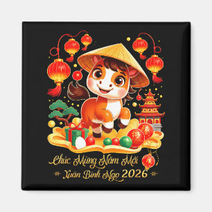 Tet Binh Ngo 2026 vietnamesiskt nyår Chuc Mung Na Magnet