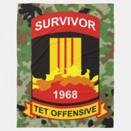 TET OFFENSIVE 1968 ÖVERLEVOR FLEECEFILT