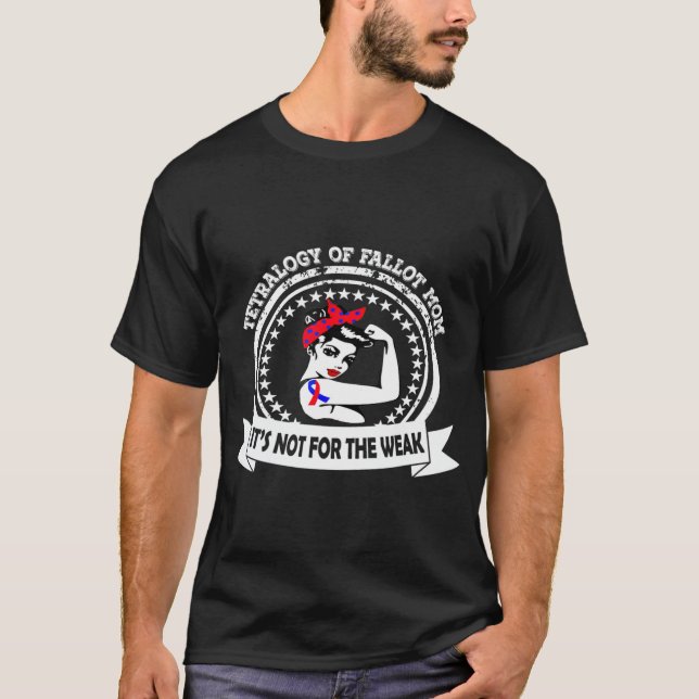 Tetalogion för stöd till medvetandegörande av fall t shirt (Framsida)