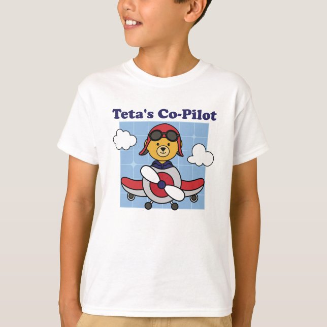 Tetas biträdande pilot - Cute Airplan T Shirt (Framsida)