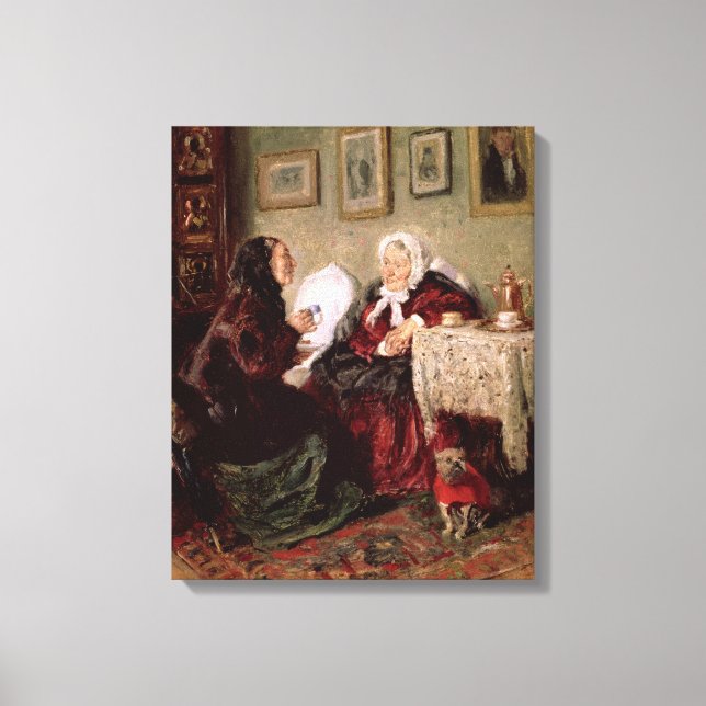 Tete-a-Tete, 1909 Canvastryck (Framsida)