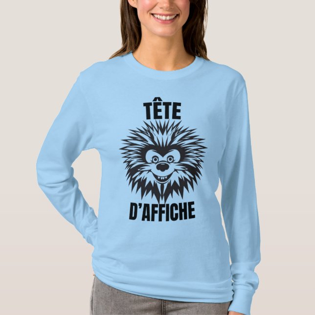 Tête d’affiche – Hérisson drôle et touffu T Shirt (Framsida)
