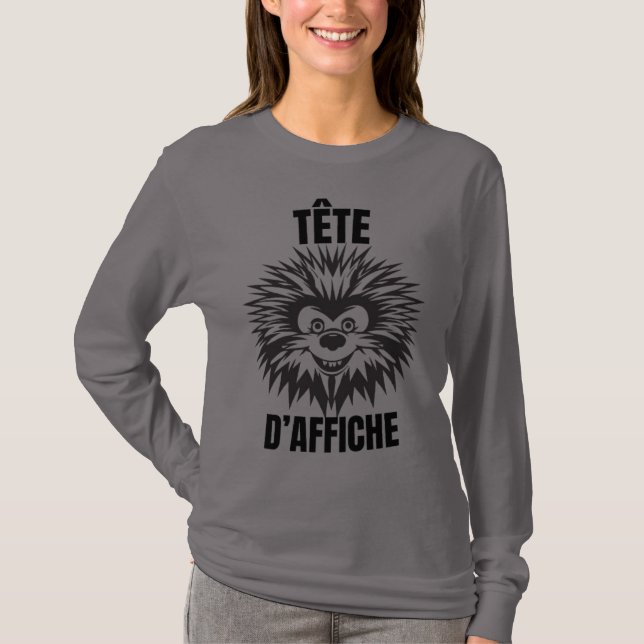 Tête d’affiche – Hérisson drôle et touffu T Shirt (Framsida)
