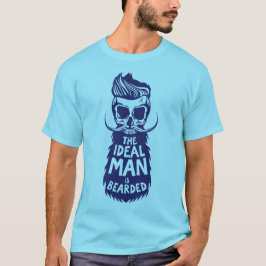 tete de mort citation hipster ideal man bearded ba t shirt
