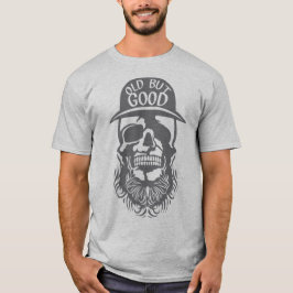 tete de mort hipster citation old good barbe barbu t shirt