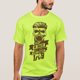 tete de mort hipster citation shave november 1789 t shirt