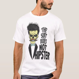 tete de mort hipster citation skull crane humour m t shirt