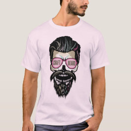 tete de mort hipster craft beard citation barbu mo t shirt