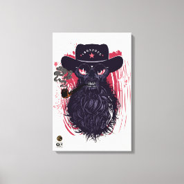Tête de mort hipster skulls cowboy western canvastryck