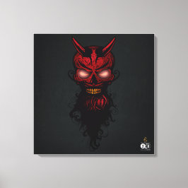 Tête de mort hipster skulls diable crane canvastryck