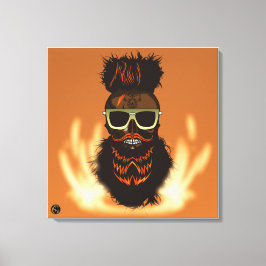 Tête de mort punk hipster G-skulls crâne enfer Canvastryck