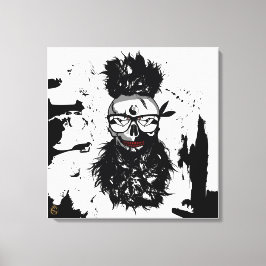 Tête de mort punk hipster G-skulls crâne panda Canvastryck
