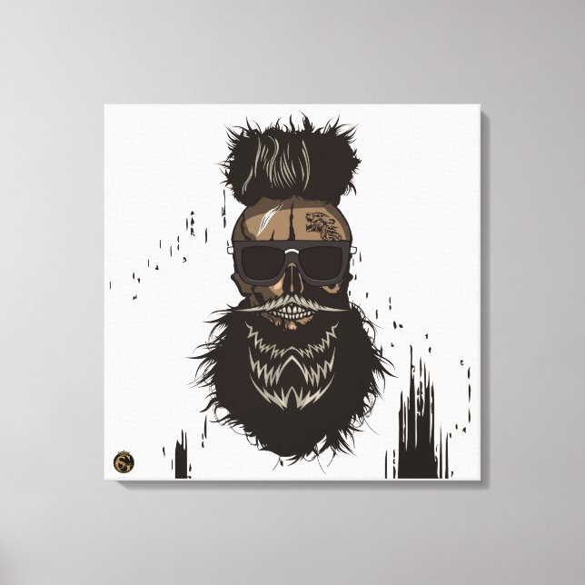 Tête de mort punk hipster G-skulls crâne panther Canvastryck (Framsida)