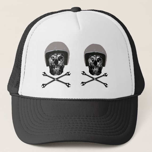 TETE DE MORT SUR MA CASQUETTE TRUCKERKEPS (Framsida)