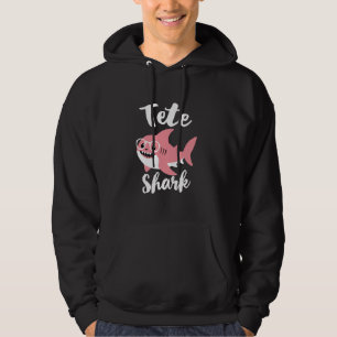 Tete Shark Mors dag Grandma Funny Hoodie