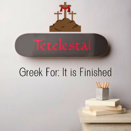 Tetelestai Christian Mini Skateboard Bräda 18,5 Cm