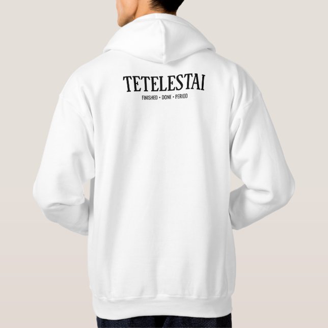 Tetelestai Saved Established Christian Hoodie (Baksida)