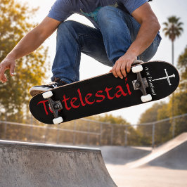 Tetelestai Tre Spikar Kristna Mini Skateboard Bräda 18,5 Cm