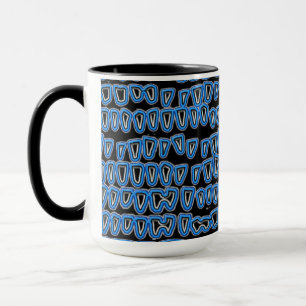 Teth Dentist Tandvård Orthodontist Oral NEON Mugg
