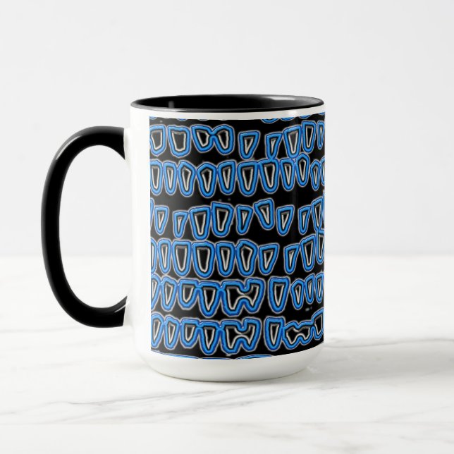 Teth Dentist Tandvård Orthodontist Oral NEON Mugg (Vänster)
