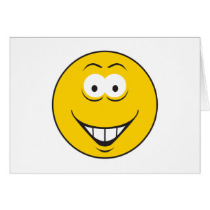 Teth Smile Ansikte Hälsningskort
