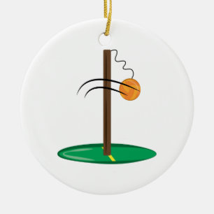 Tetherball Julgransprydnad Keramik