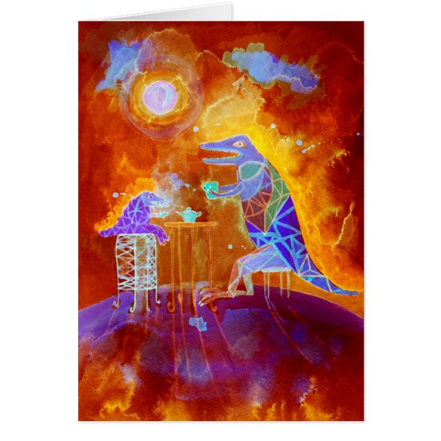 tetid på Mars Hälsningskort (Framsidan)