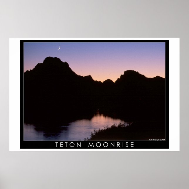 Teton Moonrise Poster (Framsidan)