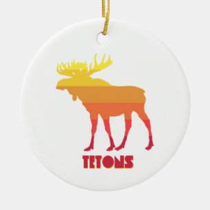 Teton Moose Julgransprydnad Keramik