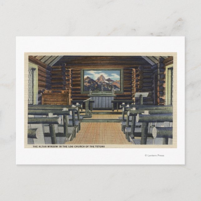 Teton National Park, WY - Alter Vykort (Framsida)
