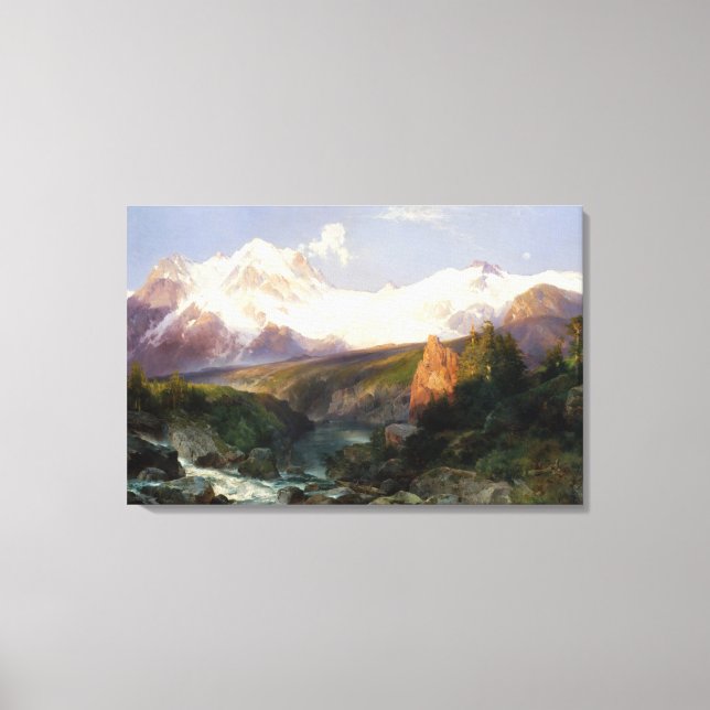 Teton-området Canvastryck (Framsida)