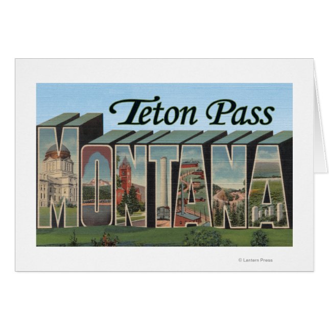 Teton Pass, Montana Hälsningskort (Framsidan Horizontal)