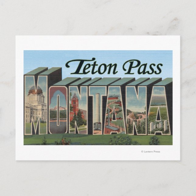 Teton Pass, Montana Vykort (Framsida)