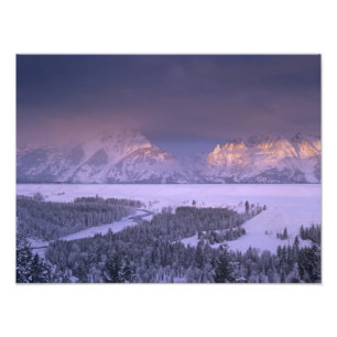 Teton Range från Snake River Overlook, Grand Fototryck