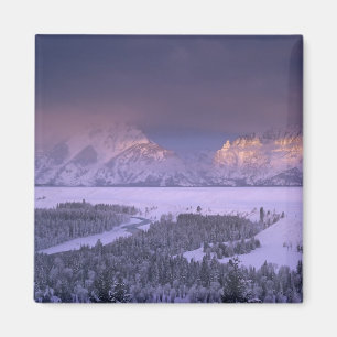 Teton Range från Snake River Overlook, Grand Magnet