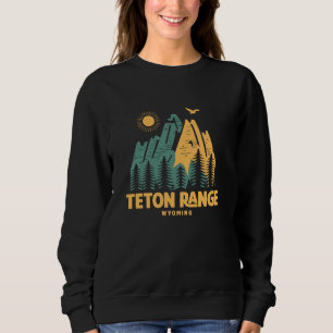 Teton Range Mountains Wyoming Hiking utomhus Vint T Shirt