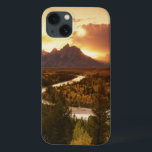 Teton Range vid sunset, från Snake River<br><div class="desc">Teton Range vid sunset,  från Snake River Overlook,  Grand Teton National Park,  WY � Adam Jones / DanitaDelimont.com</div>