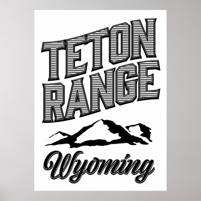 Teton Range, Wyoming Poster (Framsidan)