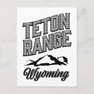 Teton Range, Wyoming Vykort