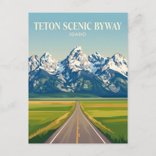 Teton Scenic Byway Idaho Vykort