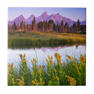 Teton soluppgång kakelplatta